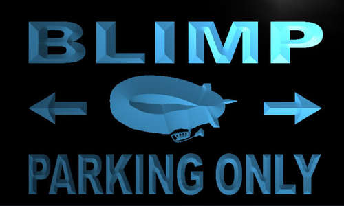 Blimp Parking Only Neon Light Sign